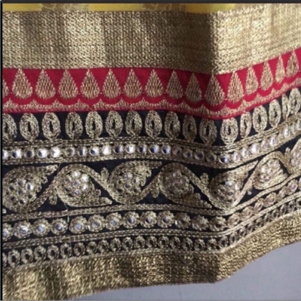 Kashish Yellow Churidar Kurta with koti Vest Small Punjabi Bollywood Indian - Picture 10 of 15